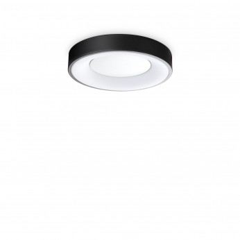 Ideal lux Plafoniera mini a led con struttura in metallo riflettente rotonda Planet