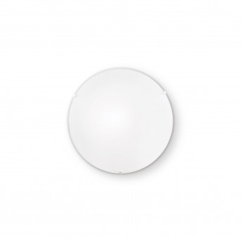 Ideal lux Plafoniera mini con diffusore in vetro sabbiato rotondo e ganci in metallo Simply