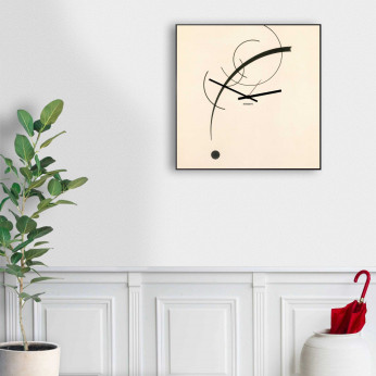Design Object Orologio da parete da salotto in stile contemporaneo in metallo "KANDINSKY"