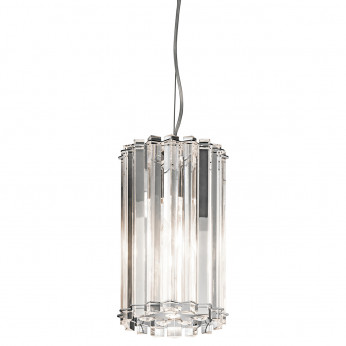 Kichler Lampada a sospensione piccola in cristallo a 2 luci a LED dal design moderno Crystal Skye