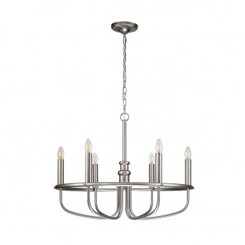 Kichler Lampadario medio in acciaio dal design moderno con 6 lampadine Capitol Hill