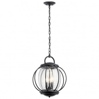 Kichler Lanterna a catena grande da esterno a 3 luci dal design industrial Vandalia