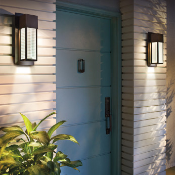 Kichler Lanterna da parete per esterni a 1 luce LED con struttura in alluminio Sorel
