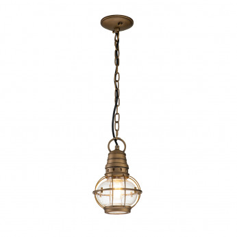 Kichler Lanterna piccola da esterni con catena a 1 luce dal design industrial Bridgepoint