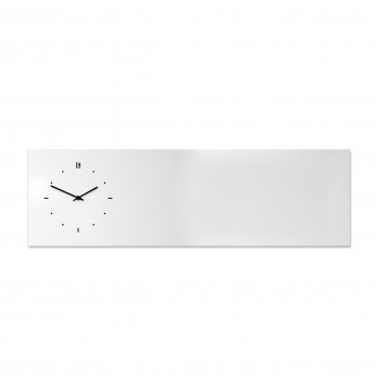 Design Object Orologio da parete orizzontale lavagna magnetica e accessori per foto