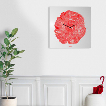 Design Object Orologio da parete in metallo di design italiano per soggiorno "LIFE"