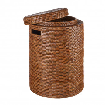 L'Oca Nera Cesto per biancheria in rattan e base in metallo Modern Country