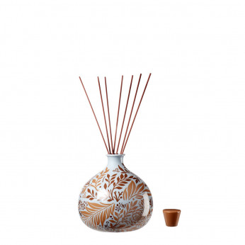 L'Oca Nera Diffusore ambiente in porcellana con decoro terracotta – Bastoncini inclusi Modern Country