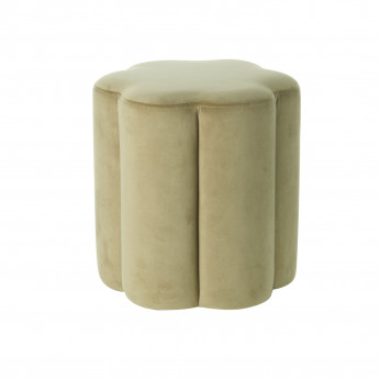 L'Oca Nera Pouf da salotto struttura in legno e rivestimento in tessuto dal design moderno Ethno Chic