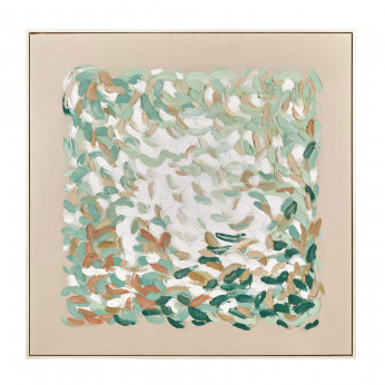 L'Oca Nera Quadro moderno astratto acrilico su tela con cornice 100x100 Modern Country