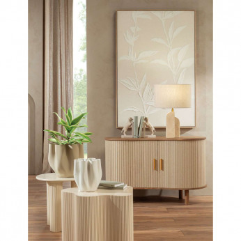 L'Oca Nera Quadro moderno floreale stucco su tela di lino con cornice 80x120 Neo Classic