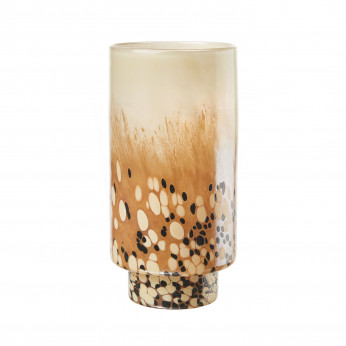 L'Oca Nera Vaso in vetro grande decorato a mano Contemporaneo