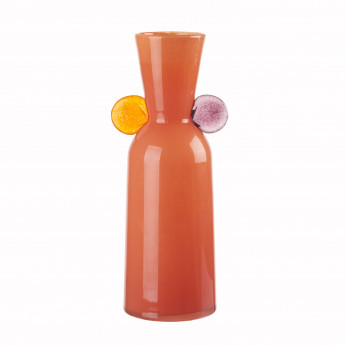 L'Oca Nera Vaso in vetro grande decorato a mano Orizzonti