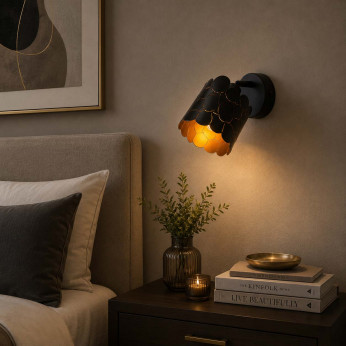 Lucide Applique da parete con struttura e diffusore in metallo dal design moderno Almelo
