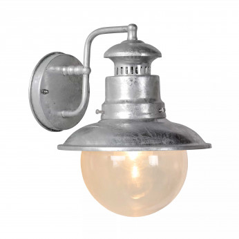 Lucide Applique da parete per esterno con struttura in alluminio e diffusore in vetro Figo
