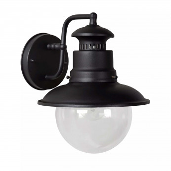 Lucide Applique da parete per esterno con struttura in alluminio e diffusore in vetro Figo