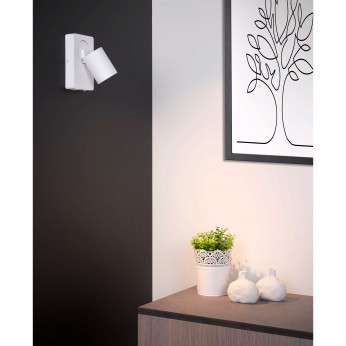 Lucide Applique in alluminio LED integrato orientabile e dimmerabile dal design moderno Nigel