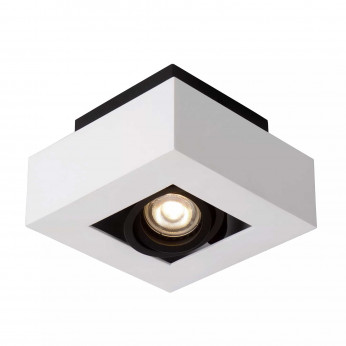 Lucide Faretto a LED quadrato con struttura in alluminio verniciata dal design moderno Xirax