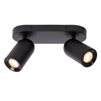 Lucide Faretto a soffitto in metallo doppio diffusore orientabile dal design moderno Punch