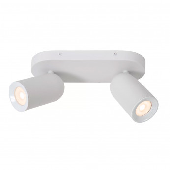 Lucide Faretto a soffitto in metallo doppio diffusore orientabile dal design moderno Punch