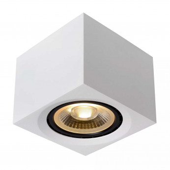 Lucide Faretto con struttura cubica in alluminio e LED dimmerabile dal design minimal Fedler