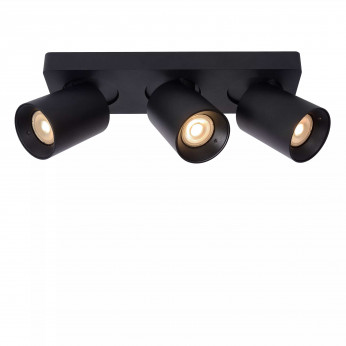 Lucide Faretto in alluminio con triplo LED orientabile e dimmerabile dal design moderno Nigel