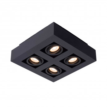 Lucide Faretto in alluminio dal design moderno con 4 diffusori LED orientabili Xirax