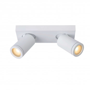 Lucide Faretto moderno in alluminio LED dimmerabile con doppio diffusore orientabile Taylor