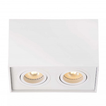 Lucide Faretto quadrato struttura moderna in alluminio con doppio diffusore orientabile Tube