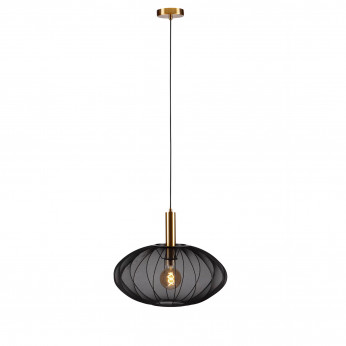 Lucide Lampada a sospensione diffusore pendente in tessuto rotondo dal design moderno Corina