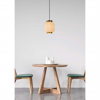 Lucide Lampada a sospensione in metallo e diffusore in porcellana dal design elegante Gosse