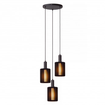 Lucide Lampada a sospensione moderna con 3 diffusori in alluminio Lambre