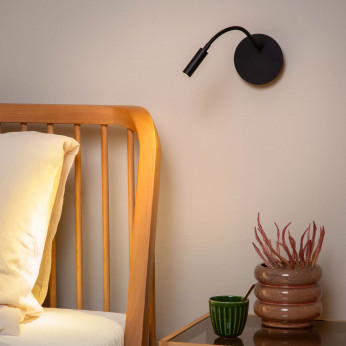 Lucide Lampada da comodino ricaricabile con faretto LED orientabile dal design moderno Jolijn