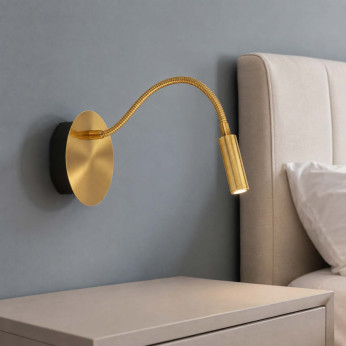 Lucide Lampada da comodino ricaricabile con faretto LED orientabile dal design moderno Jolijn