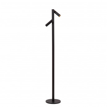 Lucide Lampada da lettura da terra ricaricabile in metallo 2 diffusori LED dimmerabili Antrim