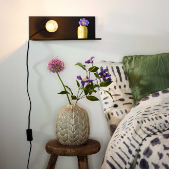 Lucide Lampada da parete da camera da letto struttura in metallo dal design moderno Sebo