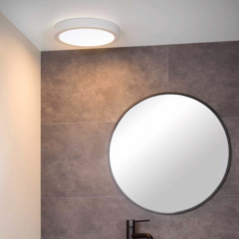Lucide Lampada da soffitto gigante rotonda in alluminio con diffusore a led dimmerabile Brice LED