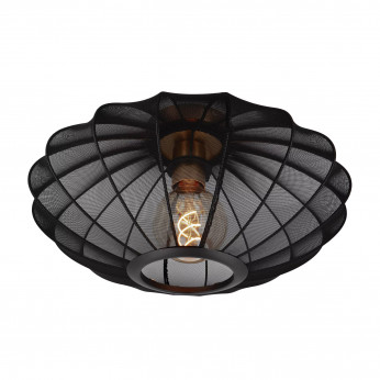 Lucide Lampada da soffitto in metallo e paralume in tessuto dal design moderno Corina