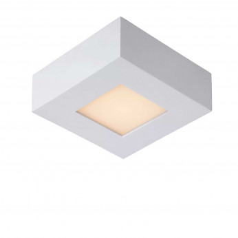 Lucide Lampada da soffitto piccola quadrata in alluminio diffusore a led dimmerabile Brice LED