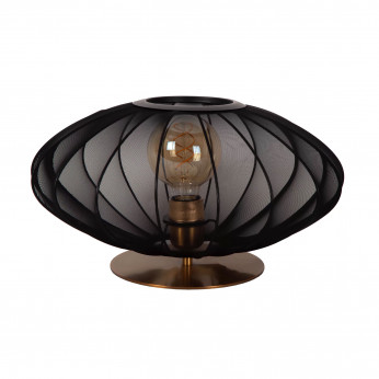 Lucide Lampada da tavolo con diffusore in tessuto rotondo dal design moderno Corina