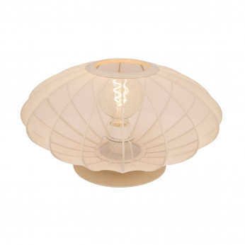 Lucide Lampada da tavolo con diffusore in tessuto rotondo dal design moderno Corina