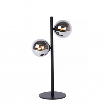 Lucide Lampada da tavolo con struttura e base in acciaio 2 diffusori a boccia di vetro Tycho