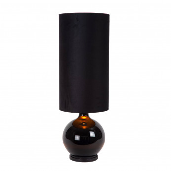 Lucide Lampada da tavolo in vetro dal design moderno con diffusore alto in tessuto Esterad