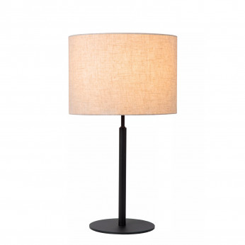 Lucide Lampada da tavolo moderna struttura in metallo con diffusore ovale in tessuto Maya