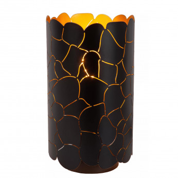 Lucide Lampada da tavolo rotonda con diffusore in metallo dal design moderno Almelo