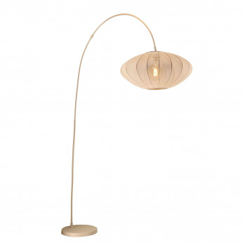 Lucide Piantana Lampada da terra con diffusore in tessuto rotondo dal design moderno Corina