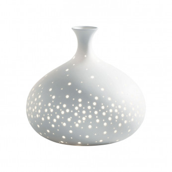 Mascagni Lampada da tavolo bassa in porcellana dal design elegante