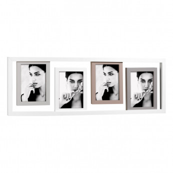Mascagni Portafoto con cornice multipla in legno dal design moderno I Legni