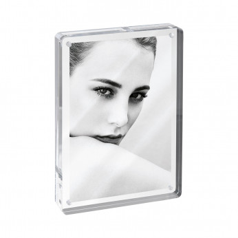 Mascagni Portafoto da tavolo in plexiglass dal design minimalista