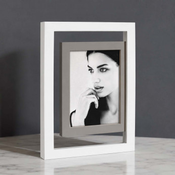 Mascagni Portafoto da tavolo moderno con cornice in legno